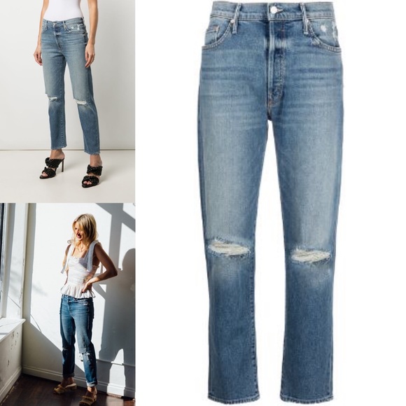 Mother Superior Trickster Ankle Straight Leg Jeans On Holy Ground Wash size 29 - Picture 8 of 13